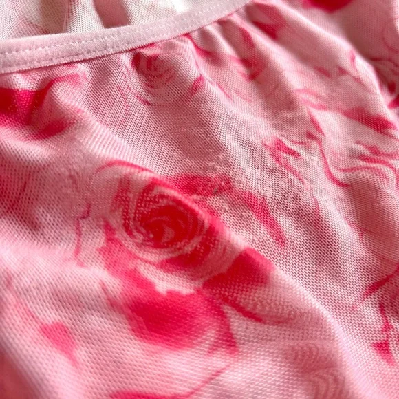✨ 3-pc rose print mesh set M - Picture 6 of 8